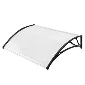 Vordach UISEBRT für Haustür 150 x 100 cm Transparent 5 mm