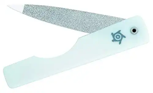 Saphir-Nagelfeile Pfeilring Saphir Klappnagelfeile, 11.5 cm, weiss