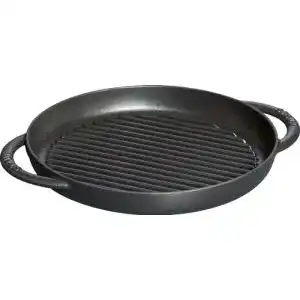 Staub-Pfanne STAUB Grillpfanne rund 26 cm, induktionsgeeignet