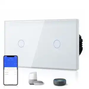 Bseed-Lichtschalter BSEED Smart Alexa Lichtschalter Double WiFi