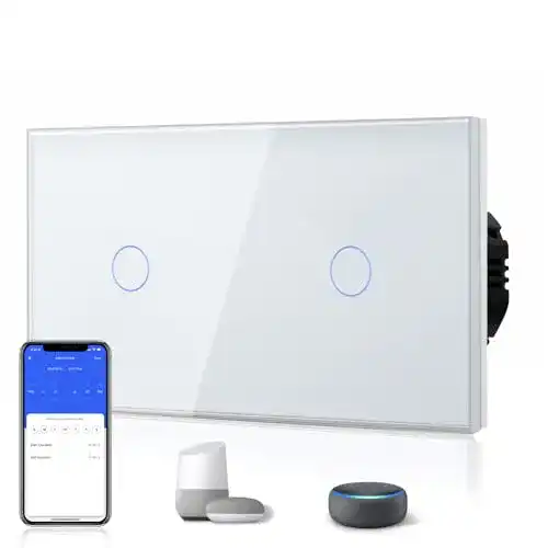 Bseed-Lichtschalter BSEED Smart Alexa Lichtschalter Double WiFi