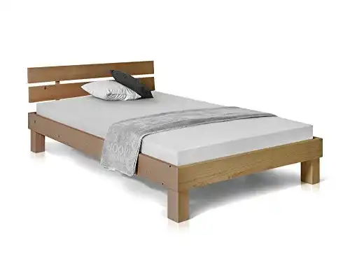 Futonbett 120 x 200 moebel-eins Massivholzbett Pumba