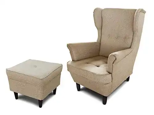Die beste Ohrensessel Sofnet Sessel King, mit Armlehnen, mit Hocker 2026 Test Bestseller Ohrensessel Sofnet Sessel King, mit Armlehnen, mit Hocker