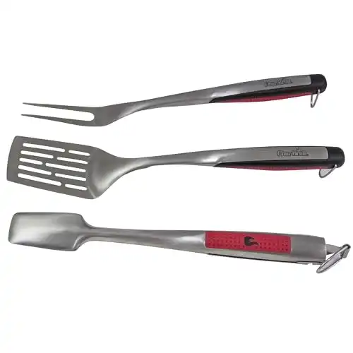 Grillbesteck Char-Broil 140 767 – Comfort Grip 3-teilig, Edelstahl
