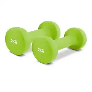 Hanteln 2 kg MSPORTS Hantelset Neopren Paar inkl. Übungsposter