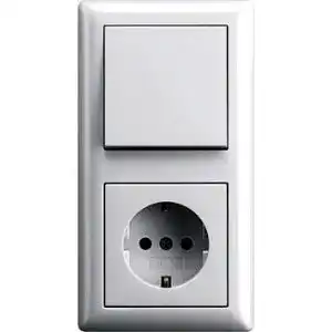 Gira-Schalter Gira Serie Standard 55 Steckdosen Komplett-Set