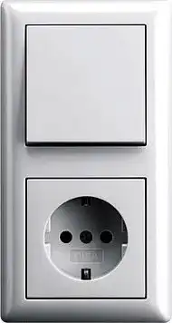 Gira-Schalter Gira Serie Standard 55 Steckdosen Komplett-Set