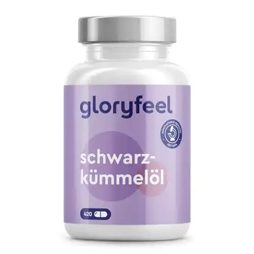 Schwarzkümmelöl-Kapseln gloryfeel, 420 Kapseln
