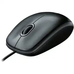 Logitech-Maus Logitech B100 Maus mit Kabel, USB-Anschluss