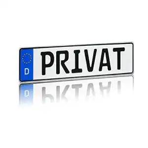 Parkplatzschild Finest Folia Privat-Schild Kennzeichen 420x110mm