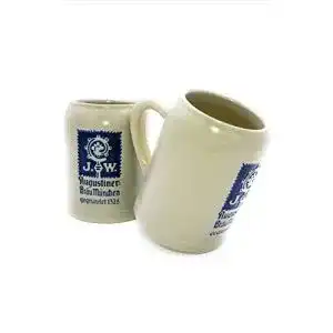 Steinkrug Augustiner Bräu München 2er Set 0,5 Liter