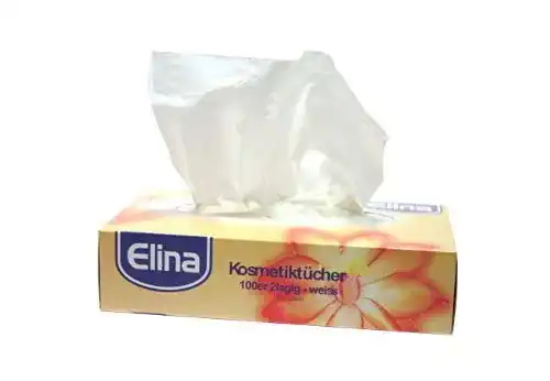 Kosmetiktücher Unbekannt Elina 100er 2lagig, Weiss