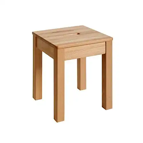 Holzhocker Krok Wood Hocker Tomas Massivholz 35x35x45 cm