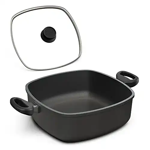Viereckpfanne Hoffmann Schmorkasserolle 28×28 cm Induktion