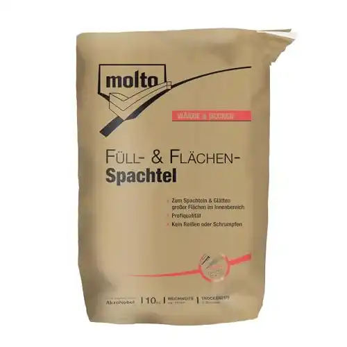 Die beste Wandspachtel (innen) Molto Füll-und Flächenspachtel, 5 kg 2026 Test Bestseller Wandspachtel (innen) Molto Füll-und Flächenspachtel, 5 kg