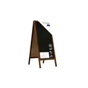 Holztafel ALLboards Kundenstopper mit lackiertem Holzrahmen