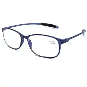 Lesebrille DOOViC Blaulichtfilter Computer Matt Blau/Eckig