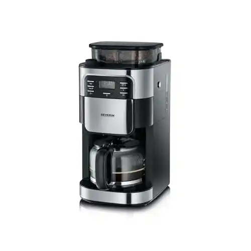 Kaffeemaschine mit Mahlwerk SEVERIN, mit Glaskanne und Timer