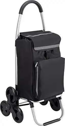 Einkaufstrolley Meister, 54 Liter, 3×3 Treppensteiger, mit Kühlfach