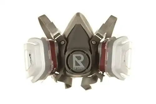 Atemschutz DR SAFETY Maske Grau mit Filter, Halbmaske