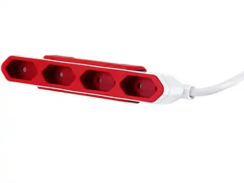 schmale Steckdosenleiste Allocacoc PowerBar, Reiseadapter, 4x