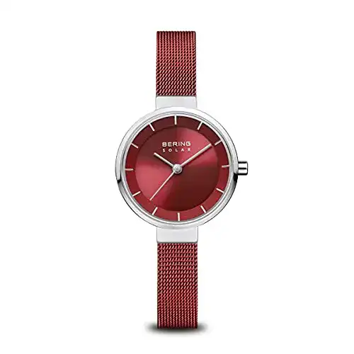 Funk-Solaruhr BERING Damen Analog mit Edelstahl Armband