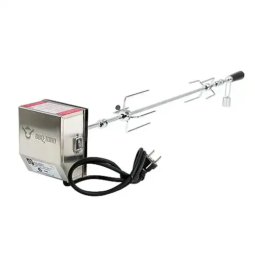 Drehspieß BBQ-Toro Grillspieß Set, 90 cm, inkl. Edelstahl Motor
