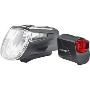 Trelock-Licht Trelock Batterie Beleuchtungsset LS 560 720 Schwarz