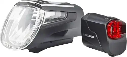 Trelock-Licht Trelock Batterie Beleuchtungsset LS 560 720 Schwarz