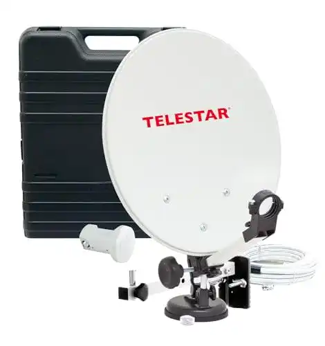 Camping-Sat-Anlage Telestar, Hartschalenkoffer, 13,7 Zoll Spiegel