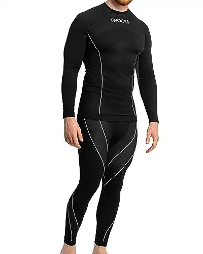 Funktionsunterwäsche Herren Snocks Herren Thermo Set Gr. L
