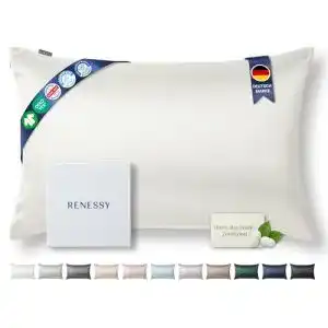 Seiden-Kopfkissenbezug Renessy ® Bio Seide Kissenbezug 40×80