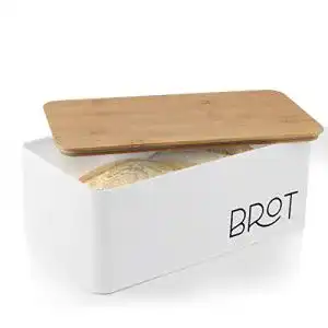 Brotkasten mit Schneidebrett Vikima Brotkasten, Bambusdeckel
