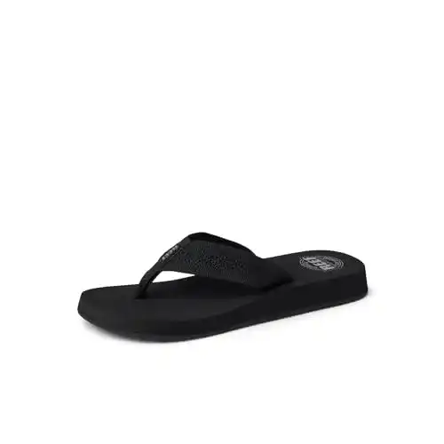 Reef-Zehentrenner Reef Damen SANDY Zehentrenner, Schwarz