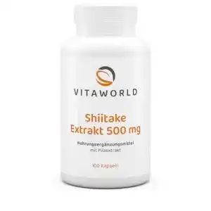 Shiitake-Kapseln Vita World Shiitake Extrakt 500mg 100 Kapseln