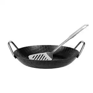 Schmiedeeiserne Pfanne GRÄWE Servierpfanne mit Griffen Ø 28 cm