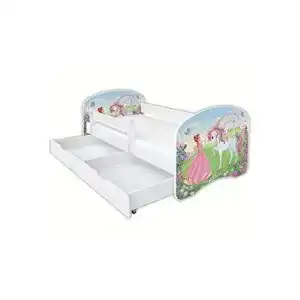 Prinzessinnen-Bett CLAMARO ‘Schlummerland’ Kinderbett 80×180