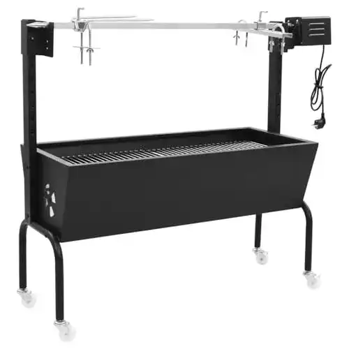 Spanferkelgrill vidaXL BBQ Rotisserie Elektrisch Lammgrill Grill