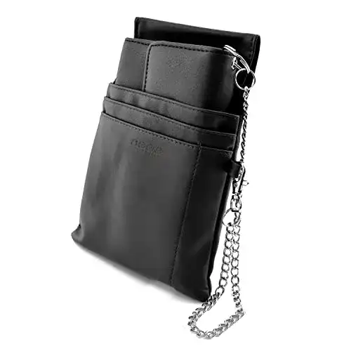 Kellnertasche nean Kellner Geldbörse, Kellnerbörse, mit Kette