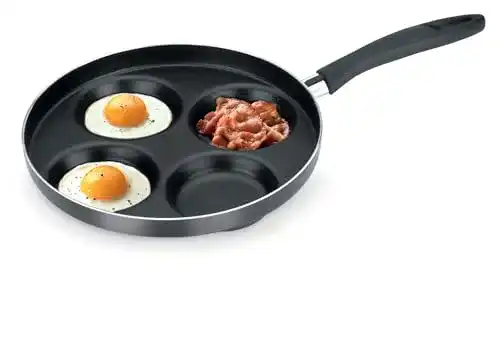 Spiegelei-Pfanne Tescoma Bratpfanne für Pancakes, schwarz