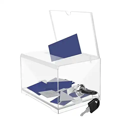 Spendenbox Nizirioo Acryl – Spardose Abschließbar, Transparent