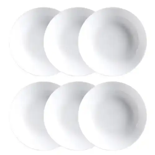 Suppenteller Luminarc Diwali Set 6 Teller ohne Flügel Opalglas