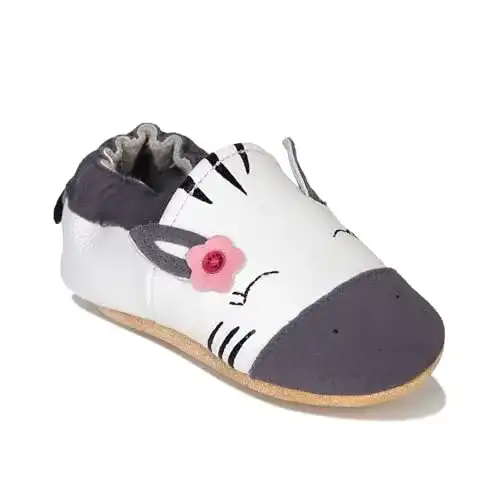 Krabbelschuhe HMIYA Weiche Leder Babyschuhe, Wildledersohle