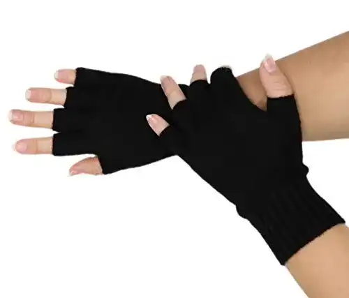 Kurzfingerhandschuhe prettystern Damen Halbfinger fingerlos