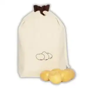 Kartoffelsack slowroom Gemüsebeutel aus Baumwolle, 36 x 37 cm