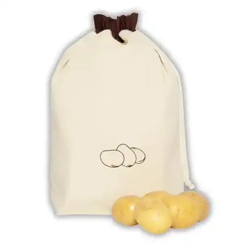 Kartoffelsack slowroom Gemüsebeutel aus Baumwolle, 36 x 37 cm
