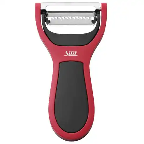 Sparschäler Silit 2in1 14 cm, mit Julienne-Schneider, Edelstahl