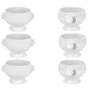 Suppentasse Van Well 6er Set Löwenkopfterrine, 0,4L