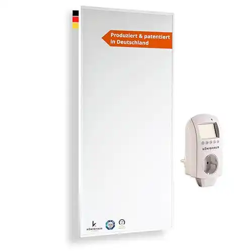 Infrarotheizung Könighaus – 1000 Watt mit TÜV + inkl. Thermostat