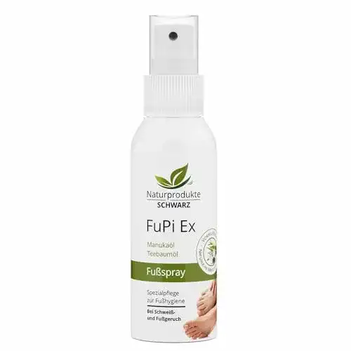 Fußpilz-Spray Naturprodukte Schwarz – FuPi Ex – Fußspray 100ml